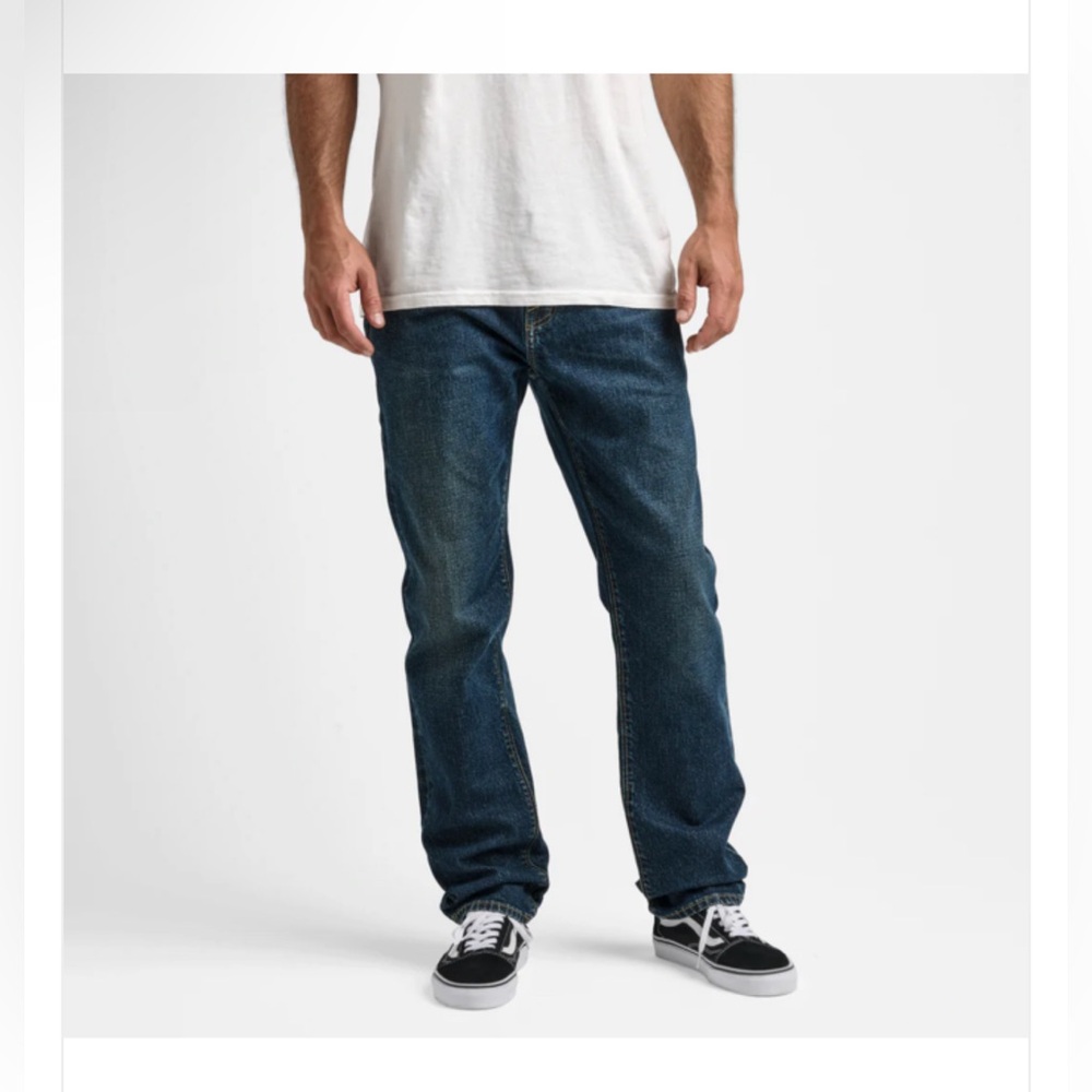 Roark Hwy 128 Straight Fit Denim Blue Jeans 34x32 Drifter